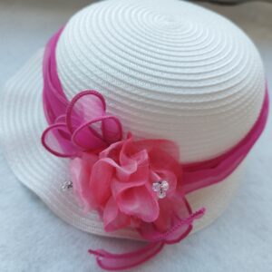 Cappello con fascia fucsia